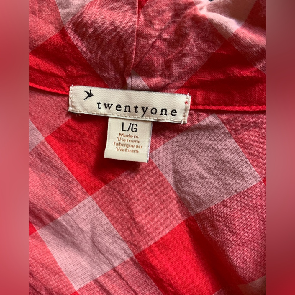 Forever 21 brand women’s 100% cotton blouse size L - Picture 4 of 8
